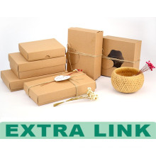 Presente la caja decorativa de lujo de encargo del embalaje de alimentos de papel de gama alta de Kraft popular